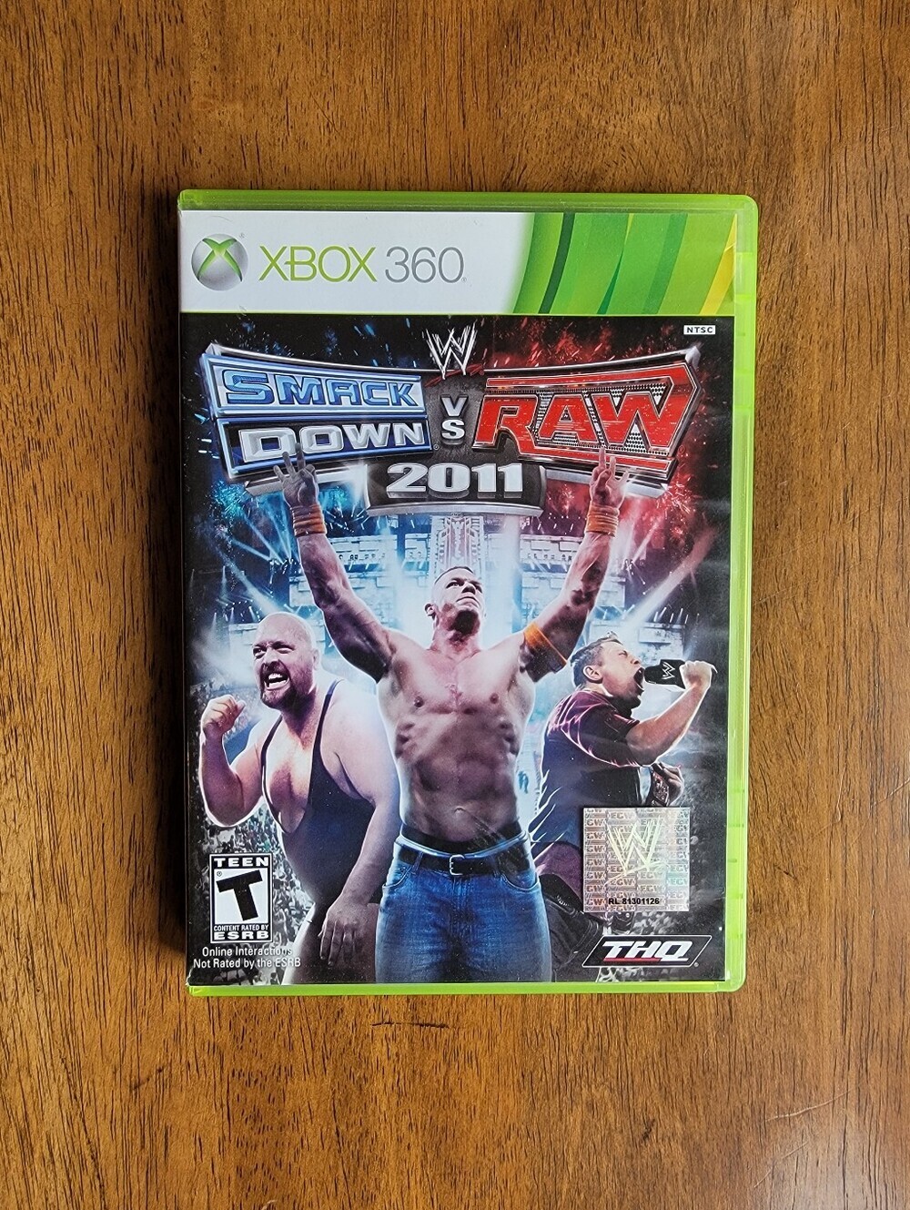 WWE SmackDown vs. Raw 2011 (Microsoft Xbox 360, 2010) Includes Manual Rated Teen